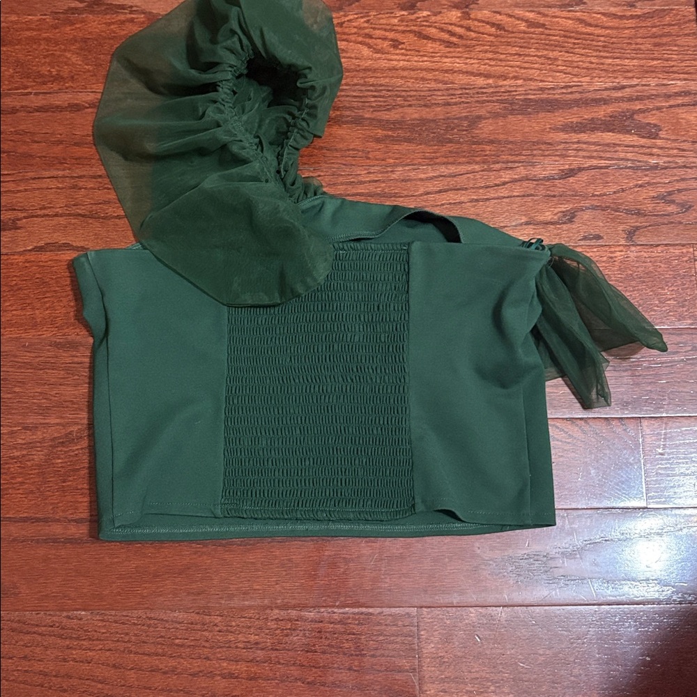 Anthropology, one shoulder, green blouse - Picture 5 of 5
